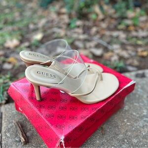 🆕. Guess Kayce heel open toe Women’s shoes size 8